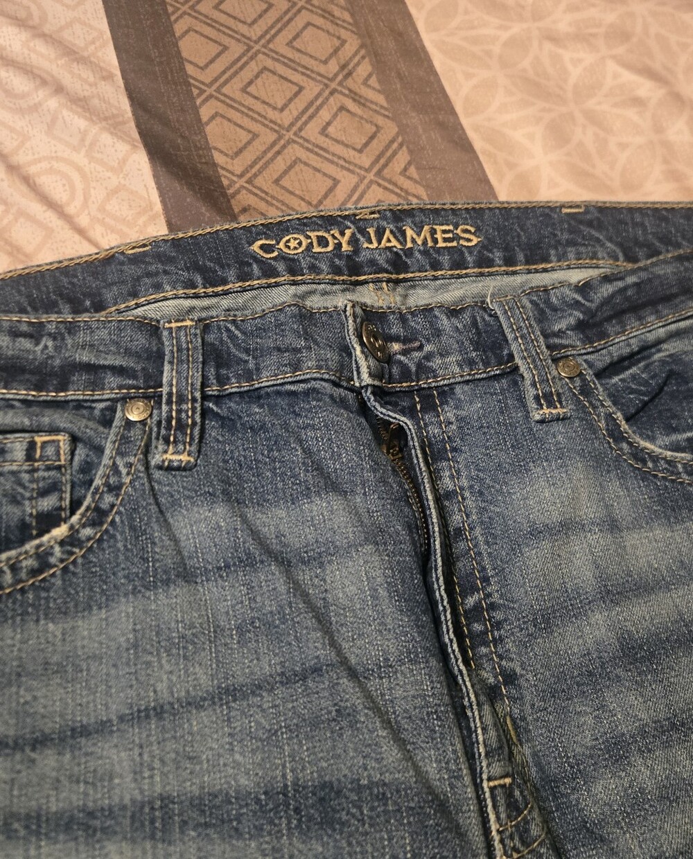 Cody James 38x30 Blue Washed Jeans